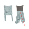 Romantic Mint Sea Salt Sheer Top With An Asymmetrical Skirt